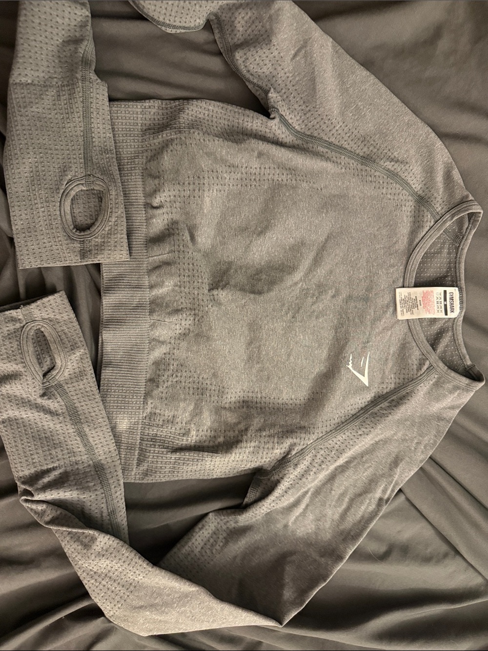 Gymshark Seamless Long Sleeve cropped Top - Gray